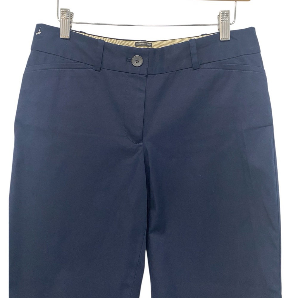 Talbots Perfect Crop Navy Blue Capri Pants - Like New - Size 6P - Picture 2 of 5
